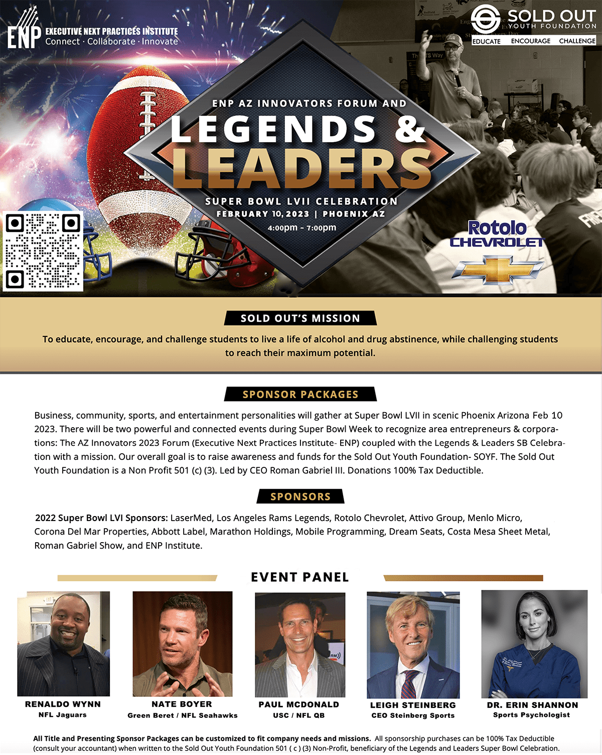 Legends and Leaders Flyer